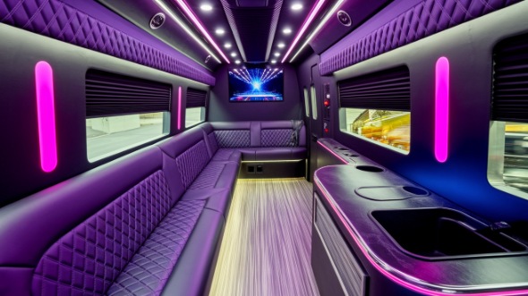sprinter limo rental interior st charles